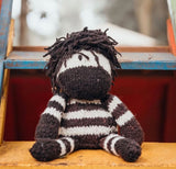 Wool Knit Buddy  | Zachary the Zebra - HoneyBug 