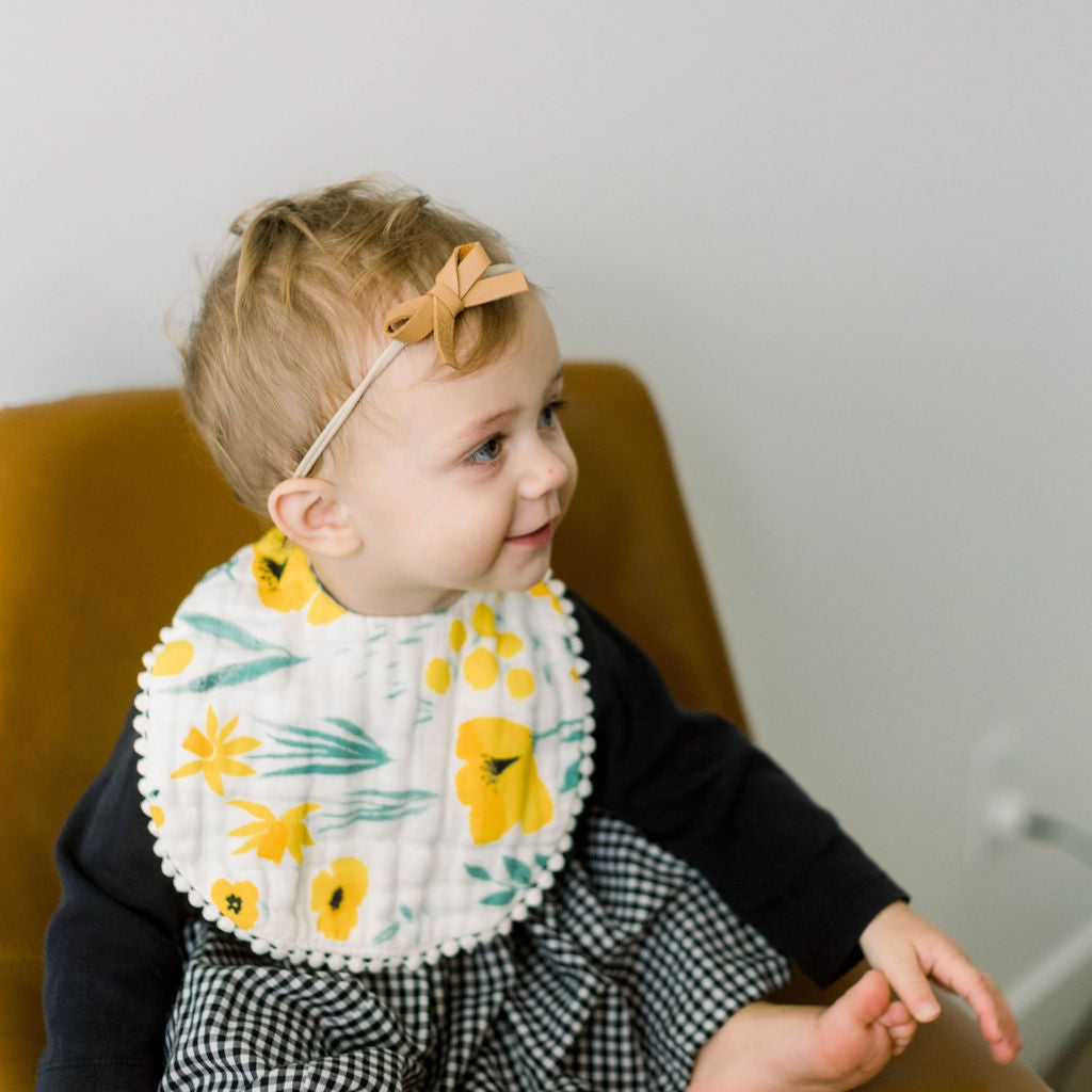 Buttercup Blossom Single Bib - HoneyBug 