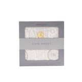 Vintage Wheel Bamboo Muslin Crib Sheet - HoneyBug 
