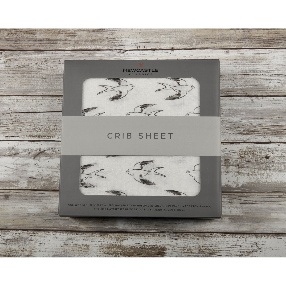 Sparrows Cotton Muslin Crib Sheet - HoneyBug 