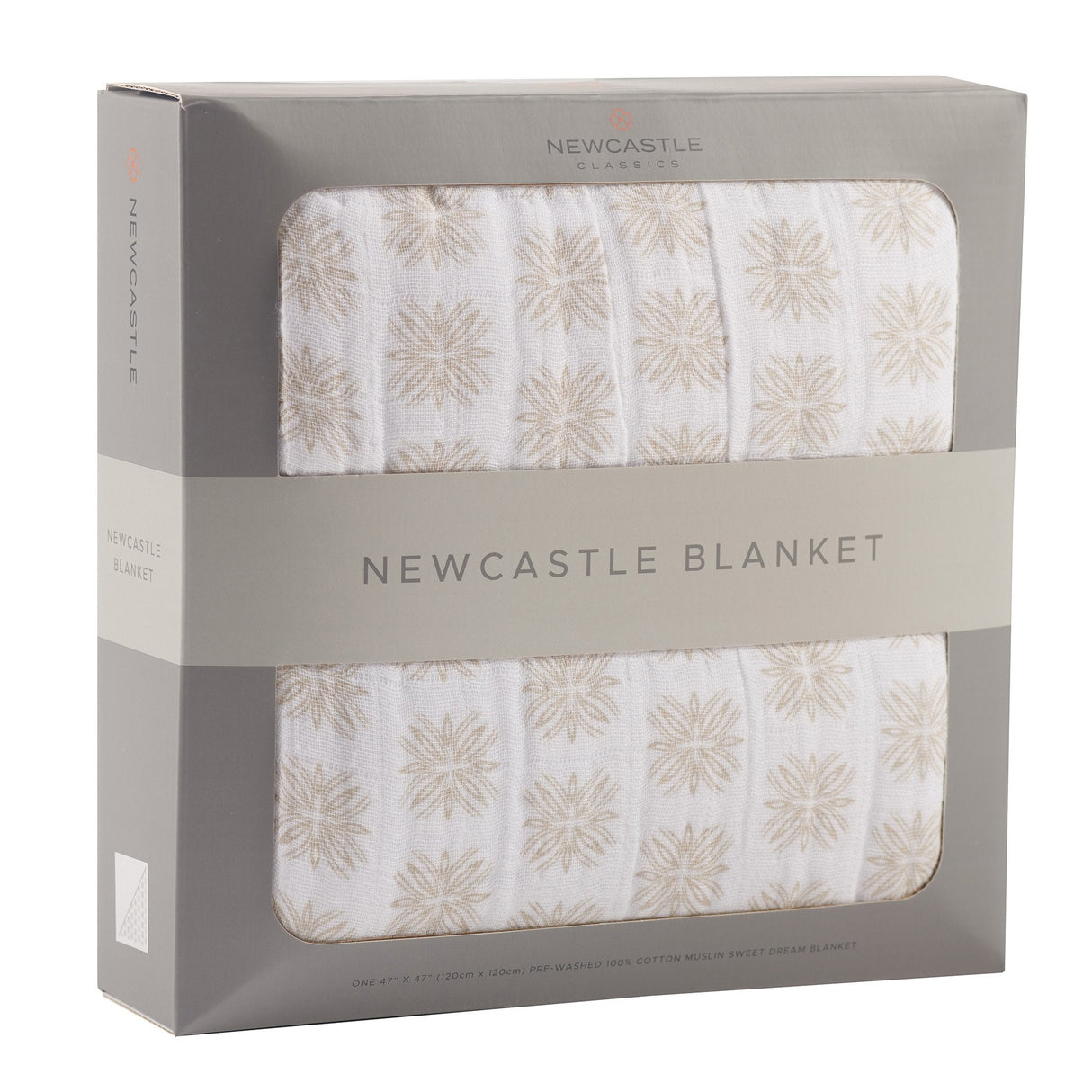 Flower Child Cotton Muslin Newcastle Blanket - HoneyBug 