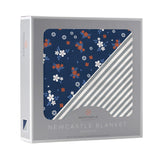 Serenity and Finley Stripe Bamboo Muslin Newcastle Blanket - HoneyBug 