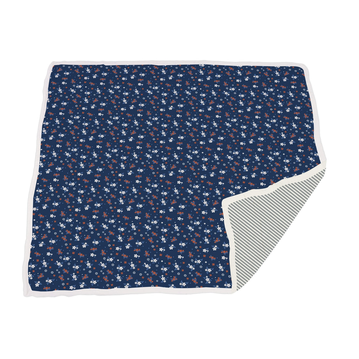 Serenity and Finley Stripe Bamboo Muslin Newcastle Blanket - HoneyBug 