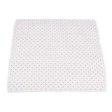 Powder Pink Bunnies and Periwinkle Diamond Polka Dot Bamboo Newcastle Blanket - HoneyBug 