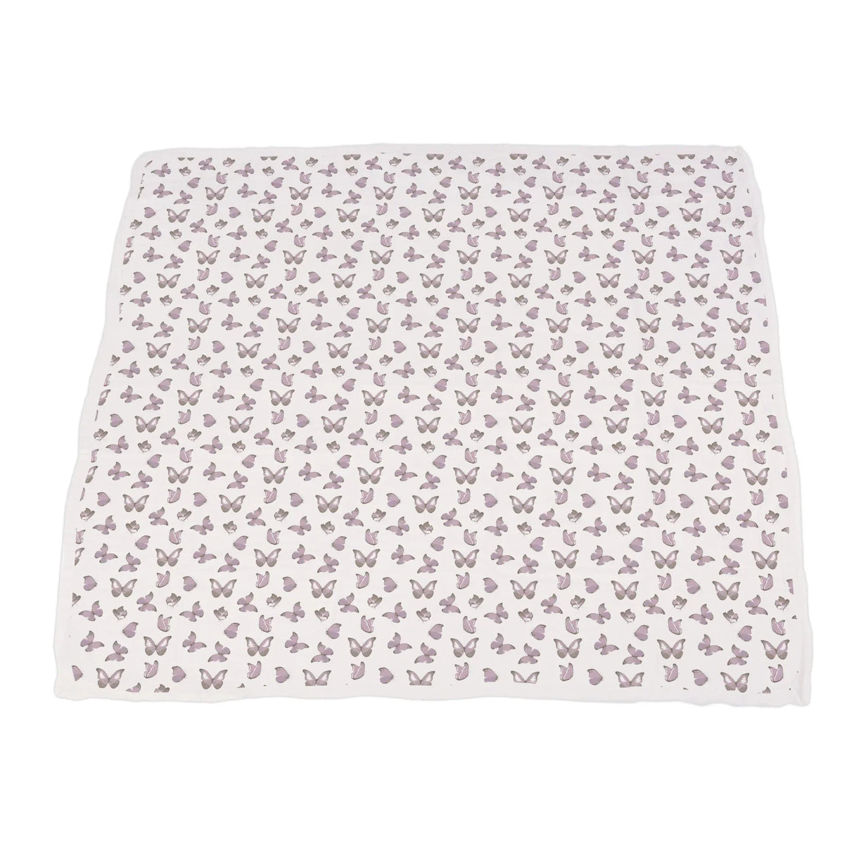 Winsome Butterflies and Orchid Lavender Cotton Newcastle Blanket - HoneyBug 