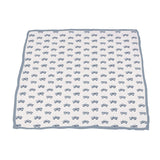 Indigo Monster Trucks and Blue Fog Cotton Newcastle Blanket - HoneyBug 
