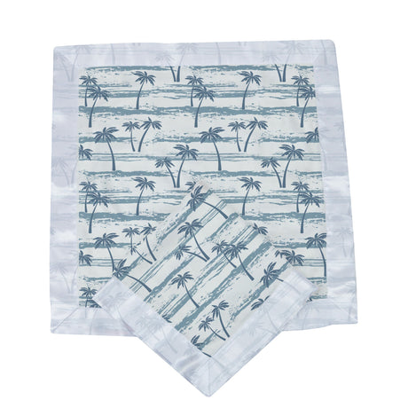 Ocean Palm Trees Bamboo Newcastle Blankie - HoneyBug 
