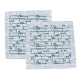 Ocean Palm Trees Bamboo Newcastle Blankie - HoneyBug 