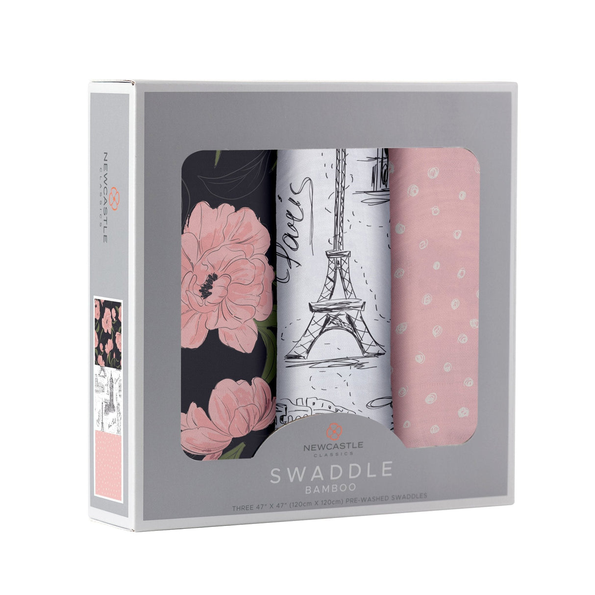 London, Paris, New York Swaddle 3 Pack - HoneyBug 
