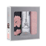 London, Paris, New York Swaddle 3 Pack - HoneyBug 