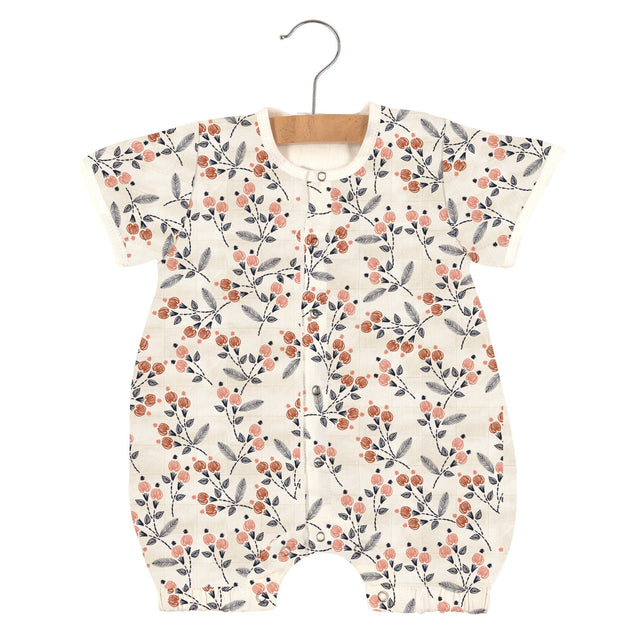 Dahlia Floral Bamboo Newcastle Mini Romper - HoneyBug 