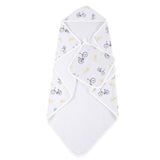 Vintage Bicycle Bamboo Muslin Hooded Towel and Washcloth Set - HoneyBug 