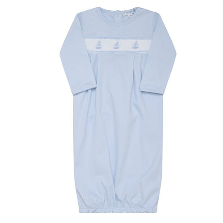 Sailboat Smocked Gown - HoneyBug 