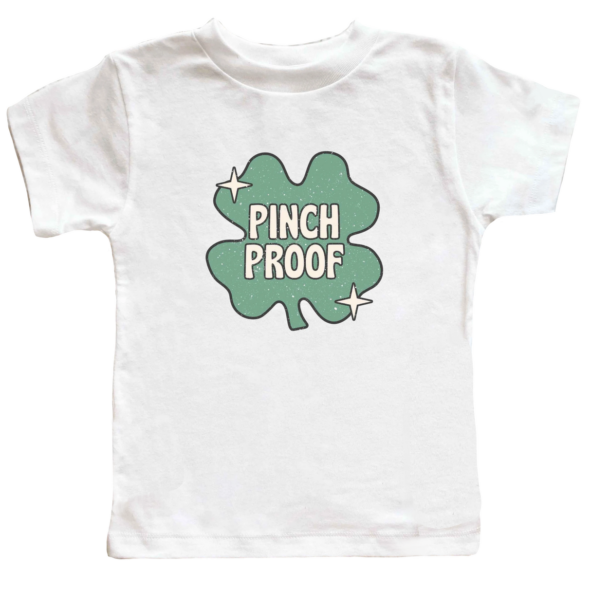 Pinch Proof Shamrock | Toddler Short Sleeve Crew Neck - HoneyBug 