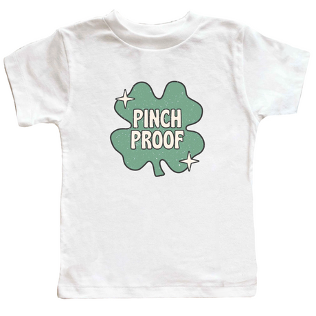 Pinch Proof Shamrock | Toddler Short Sleeve Crew Neck - HoneyBug 