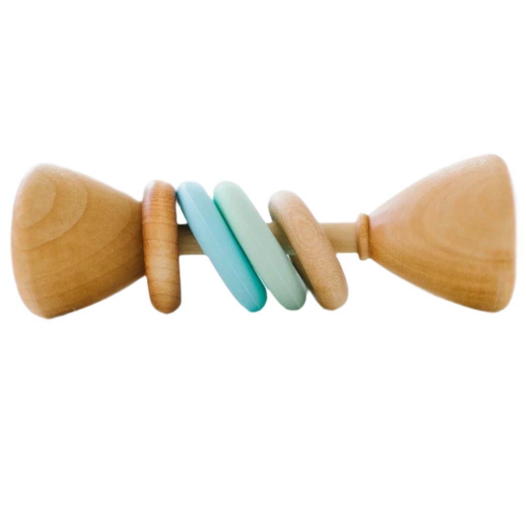 Color Block Classic Baby Rattle - HoneyBug 