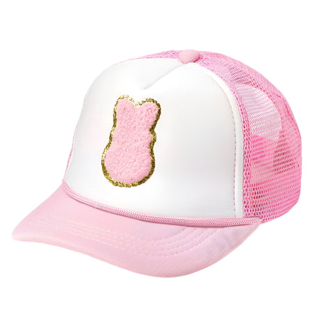 Pink Bunny Patch Hat - HoneyBug 