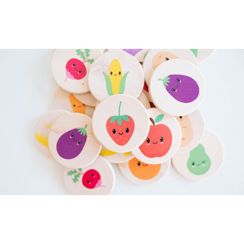 Happy Farmer's Market Matching Tiles - HoneyBug 