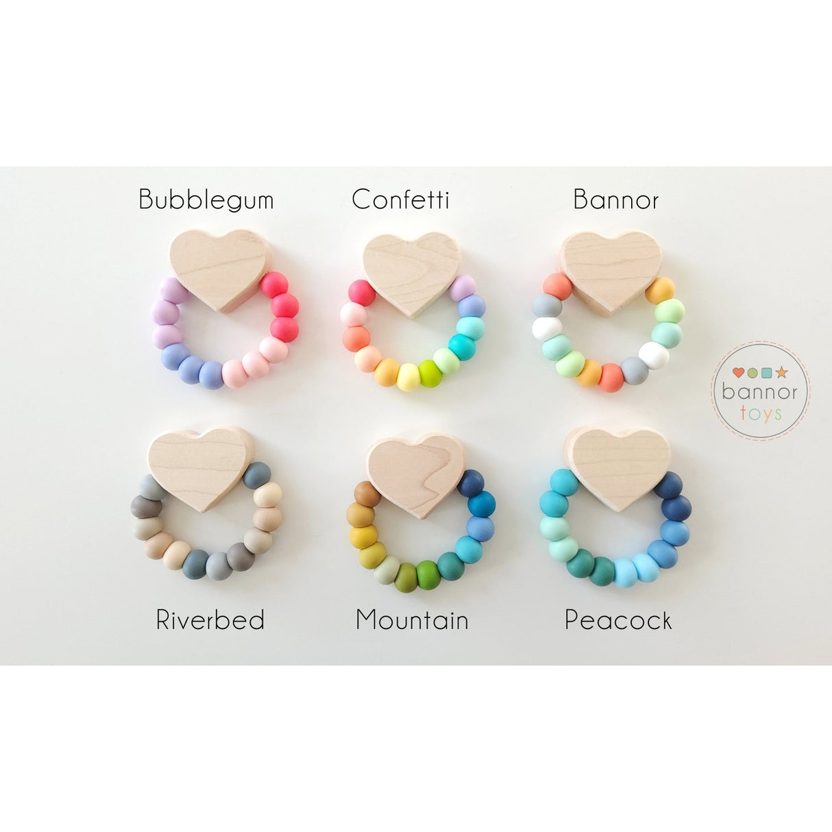 Heart Charm Teether - HoneyBug 