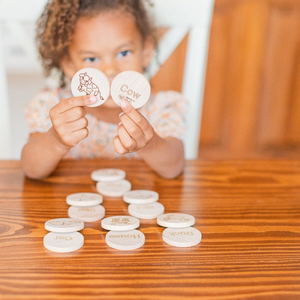 Mini Sight Words Matching Tiles - HoneyBug 