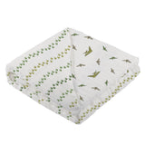 Dino Feet and Pteranodon Cotton Muslin NewcastleBlanket - HoneyBug 