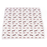 Vintage Steam Trains and Blue Stripe Bamboo Muslin Newcastle Blanket - HoneyBug 