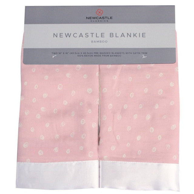 Pink Pearl Polka Dot Newcastle Blankie - HoneyBug 