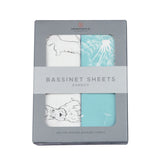 Corgi and Dandelion Seeds Bamboo Changing Pad Cover/Bassinet Sheets - HoneyBug 