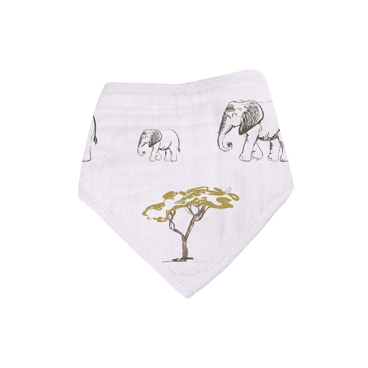 On The Savannah Bamboo Bandana Bibs 4PK - HoneyBug 