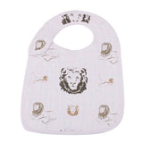 On The Savannah Bamboo Muslin Snap Bibs 3PK - HoneyBug 