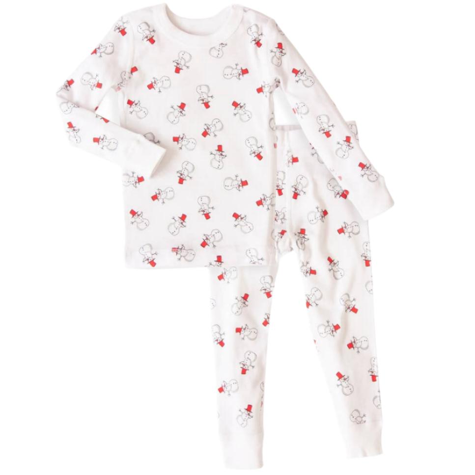 Snowman Long Sleeves Pajamas - HoneyBug 